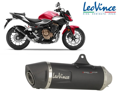 Auspuff leovince black inox - auspuff,