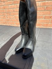 Aigle Stiefel Damen M 6 schwarz Gummi Coupe Saumur Reitsport Reiten Made France