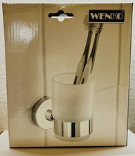 WENKO Zahnputz Becher Zahnbürsten Halter Bad Neu & OVP