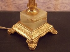 Antik tischlampe messing gold - tischlampe,