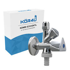 kör4u Kombi-Eckventil 1/2" mit Rückflussverhinderer, nicht selbstdichtend