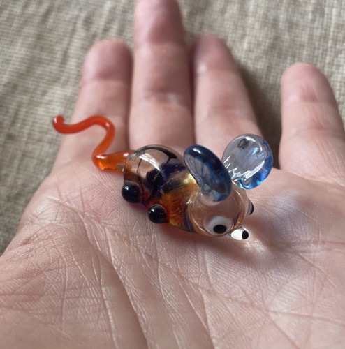 Vintage murano glas maus - murano,