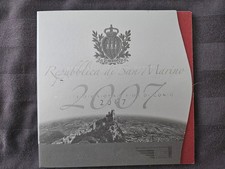 San Marino KMS 2007 kpl. Kursmünzensatz mit 5 Euro Silber Münze
