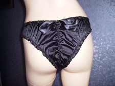 Satin Slip, Schwarz, Größe