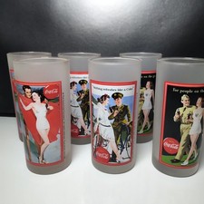 6 x Coca Cola Gläser Nostalgie Retro 3 verschiedene Designs Paare 500 ML in OVP