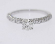 18k Weiss Gold 1.10ctw Rund