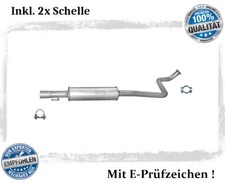 Mittelschalldämpfer für Toyota Yaris Verso 1.3 1.5 Auspuff Mitteltopf Schelle