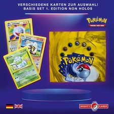 Pokemon Karte 1/102 Base Basis Set 1. Edition Non Holo NM - MINT Boosterfrisch