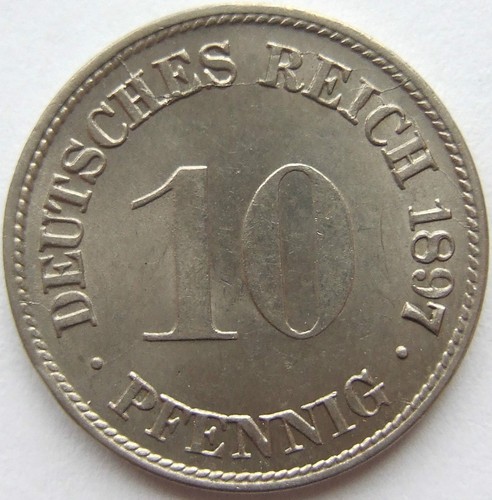 Pfennig 1897 deutsches - 10,