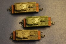 Bundeswehr Spur N  Roco - 3x Leopard 2 -  auf Schwerlastwagen (34)