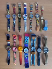Swatch Uhrensammlung von alten Serien. Insgesammt in gutem Zustand