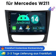 128GB Android14 DAB+ Autoradio Navi CarPlay Mercedes BENZ CLS/E-Klasse W211 W219