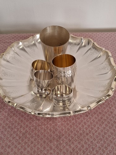 Vintage set versilbert - vintage,