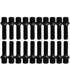 20 schwarze Radschrauben