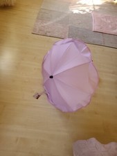 Sonnenschirm Kinderwagen Rollator Hundewagen Rosa Innen Silber uv 50+ Altabebe 