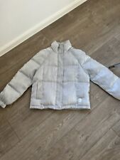 neuw. Silber fb. Wattierte Jacke v. Trussardi Jeans in Gr. 38