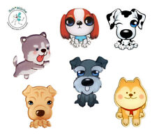 Anstecker Anime Hund Welpe Dalmatiner Husky Mops Kind Glücksbringer Geschenkidee