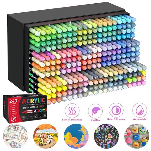 240 farben acrylstifte - farben, set