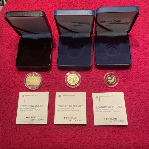 Goldmünzen 100 euro - euro, ,