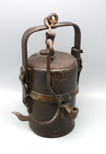 Grubenlampe alt antik - grubenlampe, alt/antik
