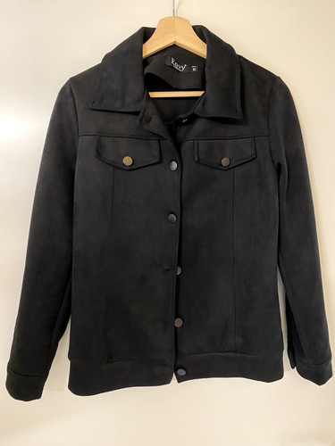Wildlederimitat jeansjacke - wildlederimitat,
