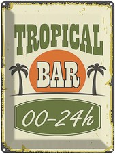 Blechschild 40x30 cm Tiki Bar