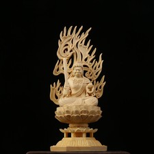 Wooden buddha statue king ming - king,