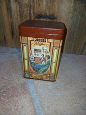 Vintage Blechdose JACOBS KAFFEE - Reklame Werbung lithographiert alt bunt