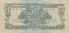 Ungarn Hungary 50 Pengö 1944
