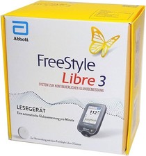 FreeStyle Libre 3 Diabetes Lesegerät mg/dL Blutzucker Messgerät 