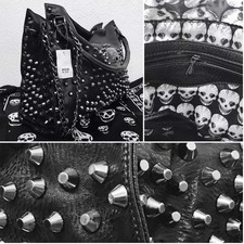 Nieten Tasche schwarz