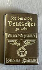 ZIPPO DEUTSCHLAND MEINE HEIMAT  STOLZER DEUTSCHER  + GRATIS GRAVUR