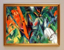 Im Regengrün/rot/blau Expressionismus von Franz Marc Blauer Reiter LW A2 35