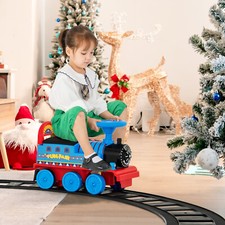 Weihnachtszug mit Sound & Licht elektrische 6V Kinder Modelleisenbahn Kinderzug