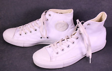 Converse All Star Classic Hi Sneaker Chucks Gr. 41,5 weiß Leder Unisex BC490