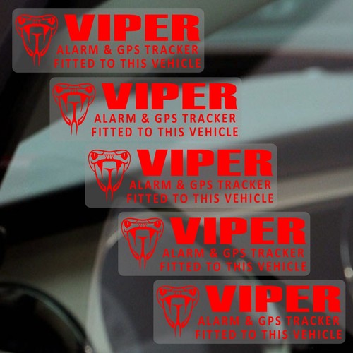 Aufkleber viper alarm und - x,