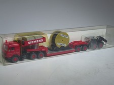 (SH) Wiking Werbemodell Siemens (35) Mercedes 3850 S Tieflader rot in OVP