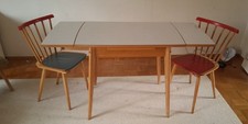 Küchentisch, Esstisch mit drei Stühlen 50er 60er Jahre