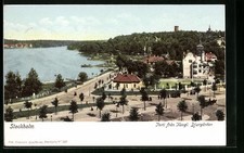 Stockholm, Parti fran Kongl. Djurgarden, Ansichtskarte 