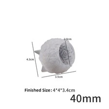 Kerzenform Silikon 3D Rose