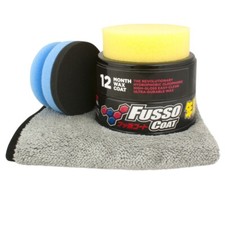 Soft99 New Fusso Coat 12M black Versiegelung + DFT Auftragspuck & Microfasertuch