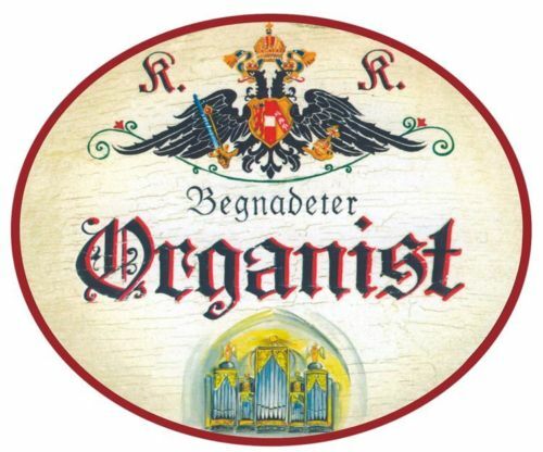 Nostalgieschild organist - nostalgieschild,