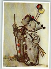 39947191 - Zwei Kinder im Harlekinkostuem Verlag Joseph Mueller Nr. 14245 Hummel