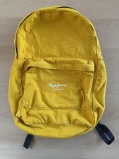 Pepe Jeans London Rucksack gelb Baumwolle