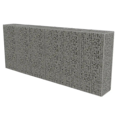 Gabionenwand mit abdeckung - gabionenwand,