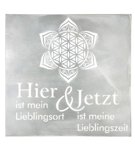Wandrelief aus metall hier - metall, "hier