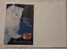 O.1 Gourmet Werbung aus Zeitschrift Katzenfutter Katze Werbung Zeitschrift