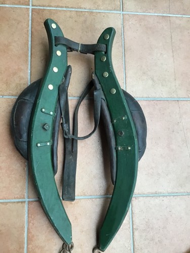 Pferdegeschirr leder holz - pferdegeschirr, leder/holz