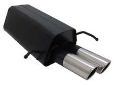 NOVUS Sportauspuff Endschalldämpfer 2x76mm SR passend für MERCEDES CLK W209