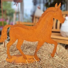 Gartendeko Pferd aus Edelrost